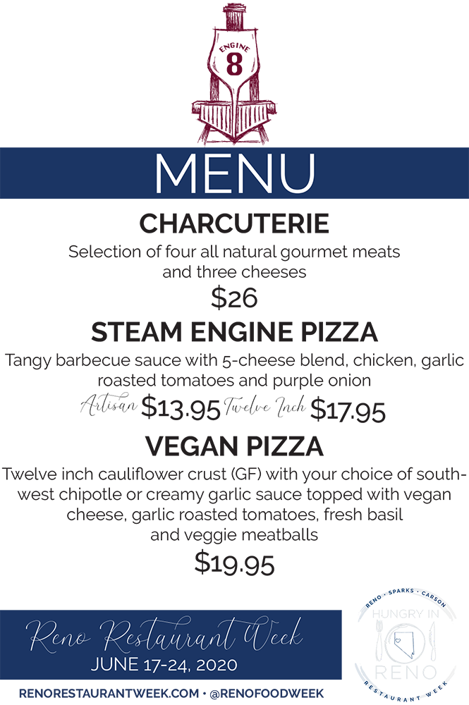 Engine 8 Urban Winery Menu