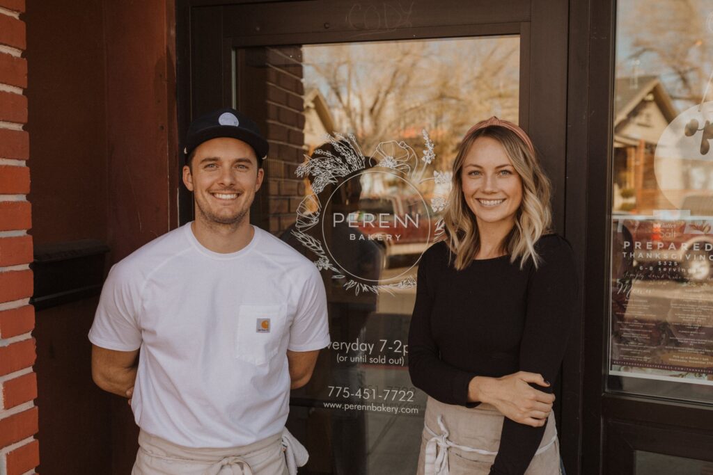 Aubrey and Tyler O'Laskey at Perenn Bakery