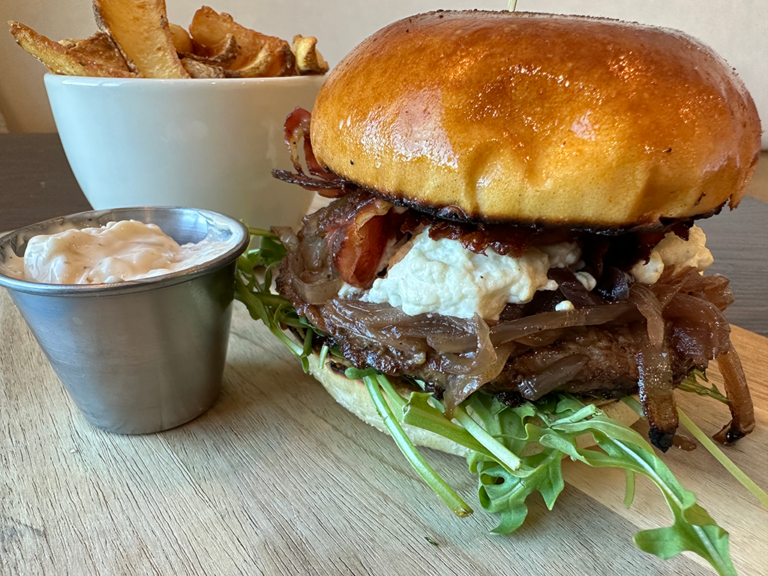 Fig & Goat Cheese Burger $15.95